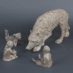 The problem with the wolf cute children and adorable animal contemporary bronze wolf sculpture sophie verger