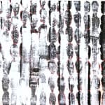art de l'encre de Chine noir et blanc peinture abstraite contemporaine li guofang la pluie et le reste Galerie ART YI Galerie d'art de Bruxelles