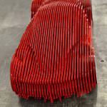 la ferra rode ferrari hedendaagse auto sculptuur luxe auto collectie model metaal kunst jean paul kala