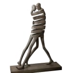 Isabel miramontes sculpture contemporaine en bronze art abstrait une danse de tango sculpture un couple amoureux sculpture art yi gallery bruxelles