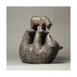 Great learning version 2 cute and adorable animal contemporary bronze bear sculpture baby bear and mother sophie verger