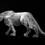 luipaardsculptuur hedendaagse dierensculptuur akanda jean paul kala aluminium kunst hedendaagse beeldhouwkunst tuinkunst Art Yi-galerij Kunstgalerij Brussel