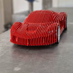 la ferra rossa ferrari scultura di auto contemporanea collezione di auto di lusso modello metal art jean paul kala