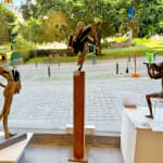 violist beeldhouwkunst muzikant jacques van den abeele hedendaagse bronzen beeld Art Yi-galerij Kunstgalerij in Brussel