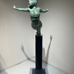 Higher expectations II Marc de Corte dancing woman sculpture dance sculpture girl sculpture garden sculpture bronze sculpture contemporary sculpture Art Yi gallery Brussels art gallery