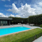 Free ways of being Marc de Corte dancing woman sculpture girl sculpture couple dance sculpture naked human sculpture garden sculpture bronze sculpture contemporary sculpture Art Yi gallery Brussels art gallery swimming pool
