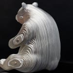 Bamboo jean paul kala sculpture panda contemporaine sculpture animalière Sculpture en métal Art Yi galerie d'art à bruxelles
