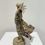 IIXV Lieven d'Haese contemporary bronze sculpture of a boy opening his arm against the wind to embrace a new adventure. A child's sculpture, a sculpture of childhood dreams. Art Yi art gallery in Brussels.