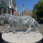 Furiosa lion sculpture contemporaine animalière art de Jean-Paul KALA