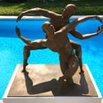 Infinity Marc de Corte dancing man sculpture couple sculpture couple dance sculpture naked human sculpture garden sculpture bronze sculpture contemporary sculpture Art Yi gallery Brussels art gallery