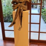 muzikant gitarist sculptuur jacques van den abeele muzikant sculptuur muzieksculptuur bronzen sculptuur Art Yi-galerij kunstgalerij in Brussel