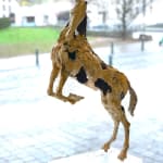 cheval sculpture contemporaine en bronze jacques van den abeele galerie d'art bruxelles