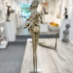 Venere Hedwige Leroux donna incinta bella giovane madre scultura in bronzo contemporanea arte Galleria Art Yi Galleria d'arte di Bruxelles
