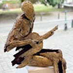 muzikant gitarist sculptuur jacques van den abeele muzikant sculptuur muzieksculptuur bronzen sculptuur Art Yi-galerij kunstgalerij in Brussel