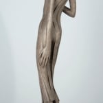 Isabel miramontes contemporary bronze sculpture abstract art callipyge a beautiful girl sculpture dancing in her dress