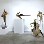 virtuose pianist concert musician bronze contemporary sculpture jacques van den abeele at art yi gallery brussels