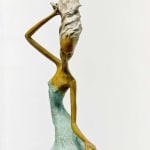 dans koningin hedwige leroux mooi en fijn hedendaags bronzen beeld van dansende vrouw kunstgalerij brussel