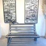 Daydream bankstoel abstract eigentijds brons tuinbeeld monumentaal beeldhouwwerk isabel miramontes tuindecoratie ontwerp zwembad stoel kunst yi galerij brussel