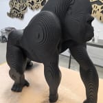 Gorilla-Skulptur Tierskulptur zeitgenössische Skulptur Jean Paul Kala Galerie Art Yi Kunstgalerie von Brüssel