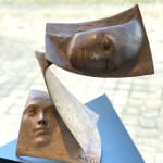 tris scultura bronzo contemporanea scultura viso scultura libro paola grizi scultura italiana scultura giardino arte yi galleria d'arte di bruxelles