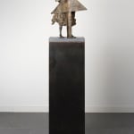 Eureka avec socla lieven d'haese sculpture en bronze contemporaine un garçon debout sculpture jardin sculpture art design de jardin Art Yi enfant sculpture rêve d'enfance galerie d'art à bruxelles