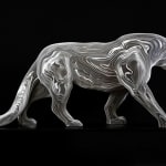 sculpture léopard sculpture animale contemporaine akanda jean paul kala art en aluminium sculpture contemporaine art de jardin Galerie Art Yi Galerie d'art de Bruxelles