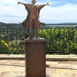IIXV lieven d'haese contemporary bronze sculpture a boy opening up his arm against wind to embrace a new adventure child sculpture childhood dream sculpture garden sculpture garden art design Art Yi art gallery in brussels
