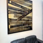 ALUMINOÏDE Pigmenten en fotonen, Frédéric Halbreich, abstracte schilderkunst oosterse kunst lak inkt kunst zwart en goud penseel schilderen ART YI-galerij Kunstgalerij Brussel