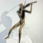 Geiger Skulptur Musiker Jacques van den Abeele zeitgenössische Bronzeskulptur Art Yi Galerie Brüsseler Kunstgalerie