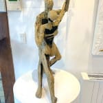 una coppia innamorata balla il tango scultura jacques van den abeele galleria d'arte a bruxelles