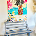 Daydream-Bankstuhl, abstrakt, zeitgenössische Bronze-Gartenskulptur, monumentale Skulptur, Isabel Miramontes, Gartendekoration, Design, Schwimmbadstuhl, Gartendesign, Gartenkunst ART YI Kunstgalerie Brüssel