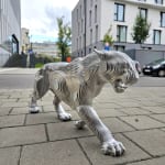 Pumaa leopard sculpture Jean Paul Kala contemporary animal sculpture Art Yi gallery Brussels art gallery