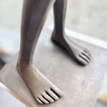 Isabel miramontes contemporary bronze sculpture abstract art musician sculpture rock my heart a musician playing violin