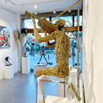 violinist sculpture musician jacques van den abeele contemporary bronze sculpture Art Yi gallery Brussels art gallery
