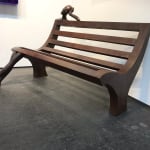 Daydream banquette chaise abstraite contemporaine bronze sculpture de jardin sculpture monumentale isabel miramontes décoration de jardin design chaise de piscine art yi gallery brussels