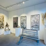 Daydream bankstoel abstract eigentijds brons tuinbeeld monumentaal beeldhouwwerk isabel miramontes tuindecoratie ontwerp zwembad stoel kunst yi galerij brussel