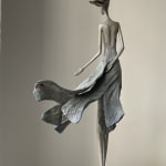 gevoel hedwige leroux een mooie en fijne hedendaagse vrouw bronzen sculptuur dansend in haar jurk