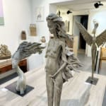 Venus Hedwige Leroux schwangere Frau schöne junge Mutter zeitgenössische Bronzeskulptur Kunst Art Yi Galerie Brüsseler Kunstgalerie