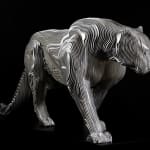 luipaardsculptuur hedendaagse dierensculptuur akanda jean paul kala aluminium kunst hedendaagse beeldhouwkunst tuinkunst Art Yi-galerij Kunstgalerij Brussel