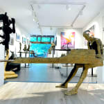 virtuose pianist musician bronze contemporary sculpture jacques van den abeele at art yi gallery brussels