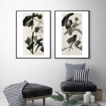 Liu dongyao chinese calligraphy painting japanese calligraphy art ink art ink painting black and white asian art painting Art Yi gallery Brussels art gallery