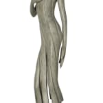 Isabel Miramontes hedendaagse bronzen sculptuur abstracte kunst callipyge een mooi meisjesbeeld dansend in haar jurk