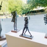Isabel miramontes contemporary bronze sculpture abstract art a tango dance sculpture a love couple sculpture art yi gallery brussels