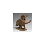 envol courir là course rapide éléphant mignon charmant heureux contemporain bronze animal sculpture amoureux jardin design d'intérieur sophie verger