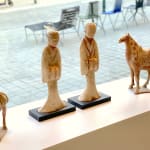 chinees aardewerk antiek paard uit de Tang-dynastie art yi Brusselse kunstgalerij art yi