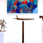 bijna etenstijd lieven d'haese hedendaagse bronzen sculptuur bootsculptuur kindersculptuur kinderdroom Art Yi kunstgalerie in brussel