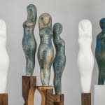 Ceramic figurative sculptures in the Egyptian series by sculptor Emilio DiIorio
