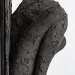 Ceramic relief in black clay in sculptor Emilio DiIorio's Women of Troy series.