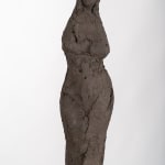 Standing abstract figurative ceramic sculpture by artist Emilio DiIorio