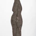 Standing abstract figurative ceramic sculpture by artist Emilio DiIorio